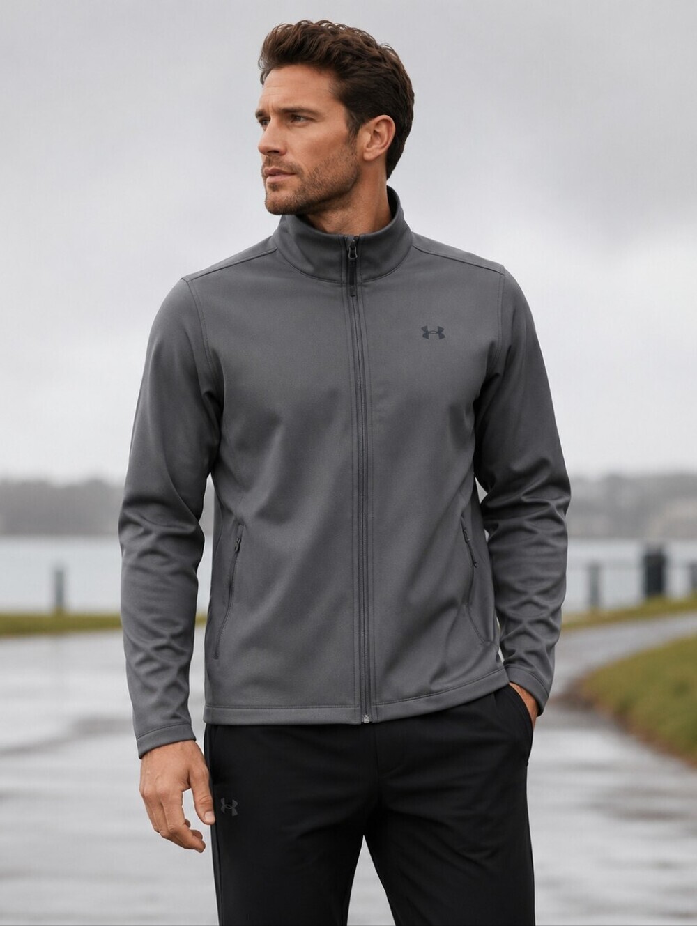Under Armour Shield Jacket Grey NWT